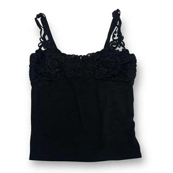 La Fete Black Top Size Large - Picture 1 of 5